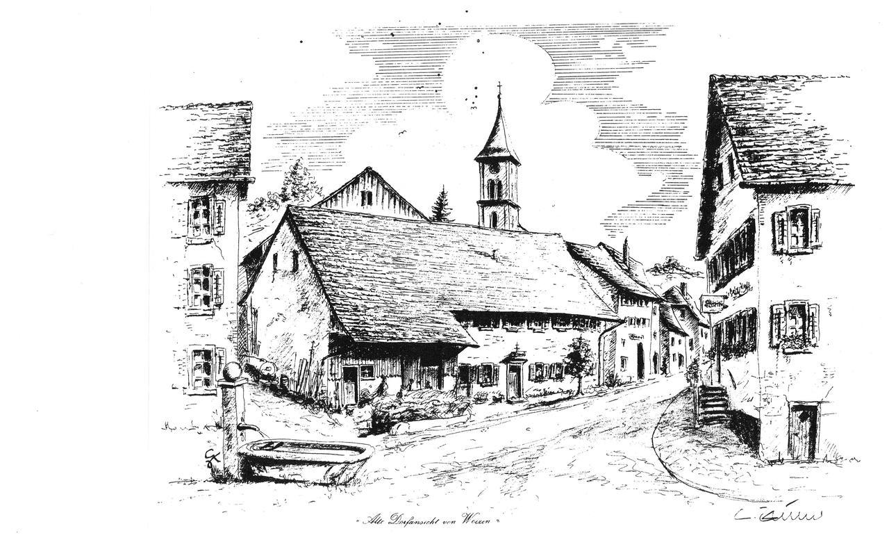 Gasthaus-Pension Zum Kreuz Stuhlingen Exterior foto